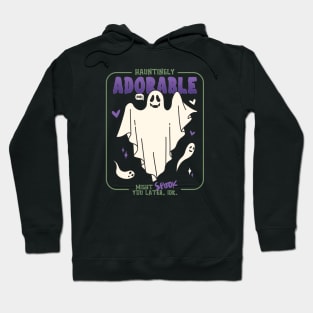 Hauntingly Adorable Funny Halloween Saying Hoodie